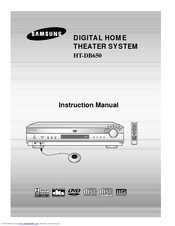 Samsung HT-DB650 Instruction Manual