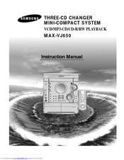 Samsung MAX-VJ650 Instruction Manual