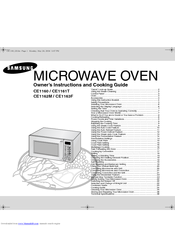 Samsung CE1163F Owner's Instructions Manual