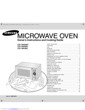 Samsung CE1180GWC Owner's Instructions Manual