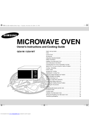 Samsung GE81WT Owner's Instructions Manual