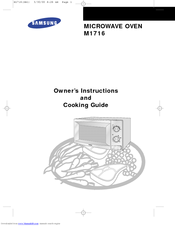 Samsung M1716 Owner's Instructions Manual