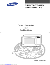 Samsung M1D33CE Owner's Instructions Manual