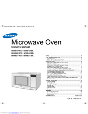 Samsung MW610BA Owner's Manual