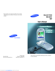 Samsung SCH-A603 User Manual