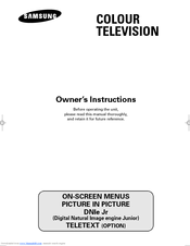 Samsung CS-29980PQ/HAC Owner's Instructions Manual