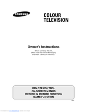 Samsung CS-21M21MA Owner's Instructions Manual