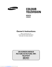 Samsung CS34A10 Owner's Instructions Manual