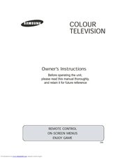 Samsung CZ-21M16G7 Owner's Instructions Manual