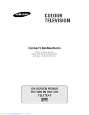 Samsung WS-32A10 Owner's Instructions Manual