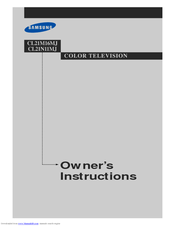 Samsung CL-21M16MJ Owner's Instructions Manual