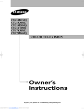 Samsung CT-21V10MQ Owner's Instructions Manual
