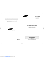 Samsung LS20M11C Owner's Instructions Manual