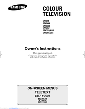 Samsung SP-54T8HLR Owner's Instructions Manual