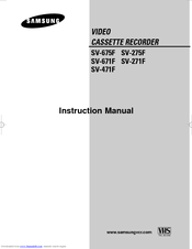 Samsung SV-275F Instruction Manual