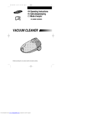 Samsung VC-6000 SERIES Operating Instructions Manual