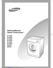 Samsung B1180D Owner's Instructions Manual