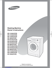 Samsung WF-J144A(V/C/S) Owner's Instructions Manual