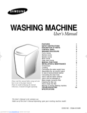 Samsung WA95B3 User Manual