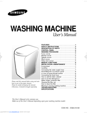 Samsung WA90K5 User Manual