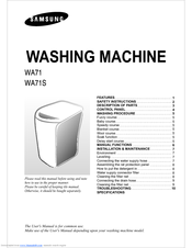 Samsung WA71 User Manual