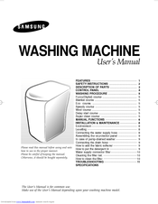 Samsung WA91R3 User Manual