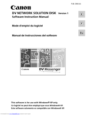 Canon DV NETWORK SOLUTION DISK v.1 Instruction Manual