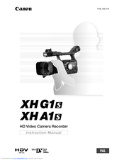 Canon XH A1S Instruction Manual