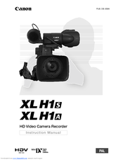 Canon XL H1S Instruction Manual