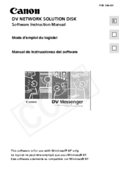 Canon DV Messenger Instruction Manual