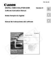 Canon DIGITAL VIDEO SOLUTION DISK Ver.3 Instruction Manual