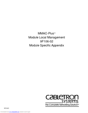 Cabletron Systems MMAC-Plus 9F106-02 Reference Manual