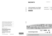 Sony NEX-VG30H Operating Manual