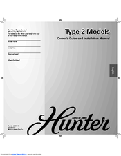 Hunter 22465 Owner's Manual