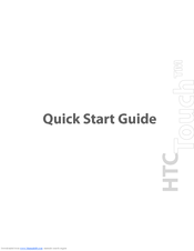 HTC Touch Alltel Quick Start Manual