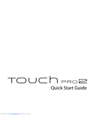 HTC touchpro2 - Touch Pro 2 Smartphone Quick Start Manual