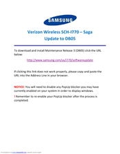 Samsung Saga SCH-I770 Update