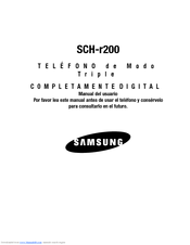 Samsung SCH-R200 Manual Del Usuario