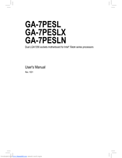 Gigabyte GA-7PESLN User Manual