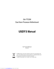 Gigabyte GA-7TESM User Manual