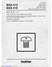 Brother BAS-412 Parts Manual