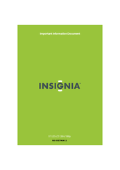Insignia NS-55E790A12 Important Information Document