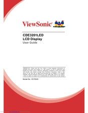 Viewsonic CDE3201LED User Manual