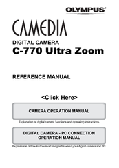 Olympus CAMEDIA C-770 Ultra Zoom Reference Manual