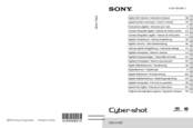 Sony Cyber-shot DSC-H100 Instruction Manual