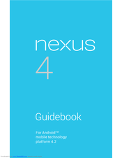 LG Nexus 4 Manual Book