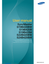 Samsung SyncMaster S19B420M User Manual