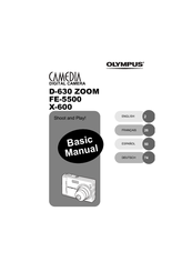 Olympus D630 - CAMEDIA D 630 Zoom Digital Camera Basic Manual