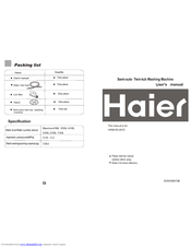 Haier HWM100-287S User Manual