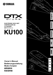 Yamaha DTX KU100 Owner's Manual
